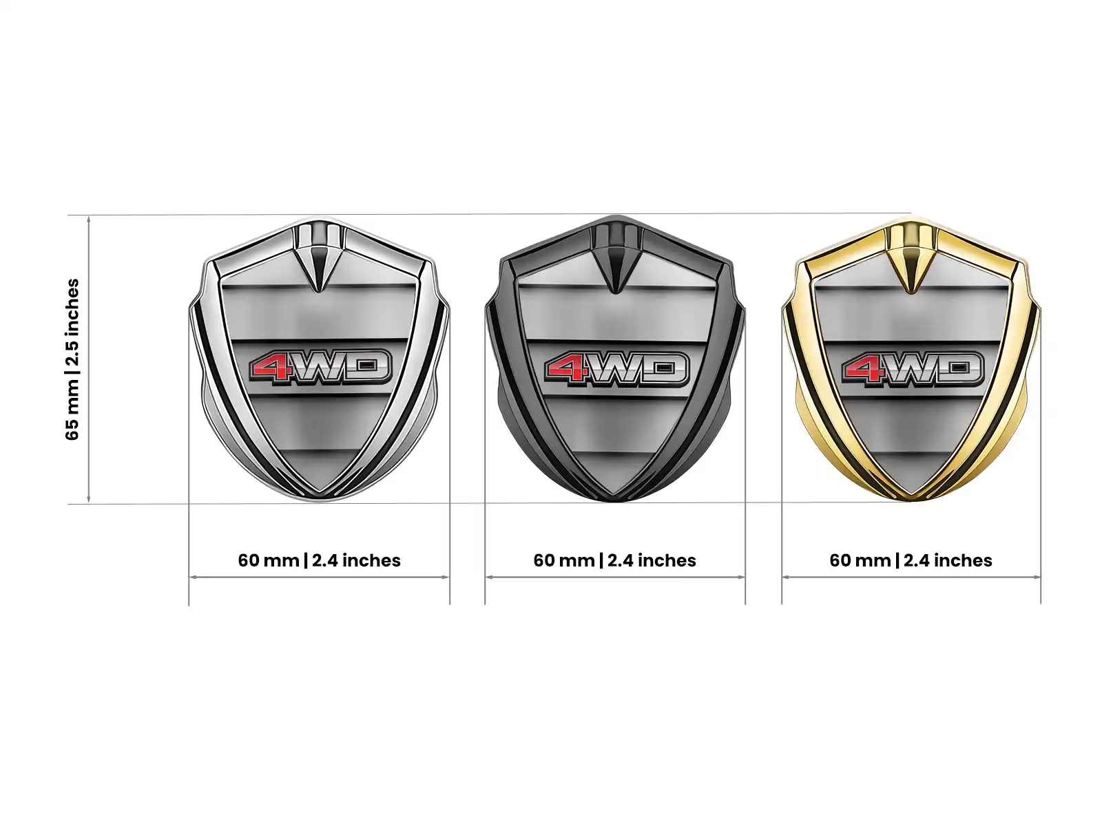 3D Emblem Badge Standard Stylish